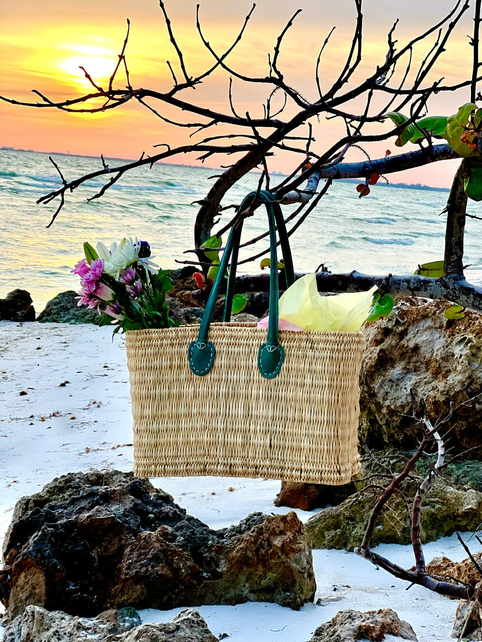 Medium Leather Handle Tote