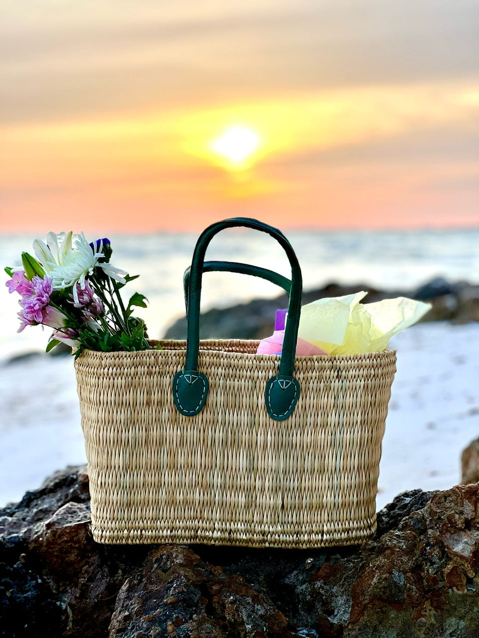 Medium Leather Handle Tote