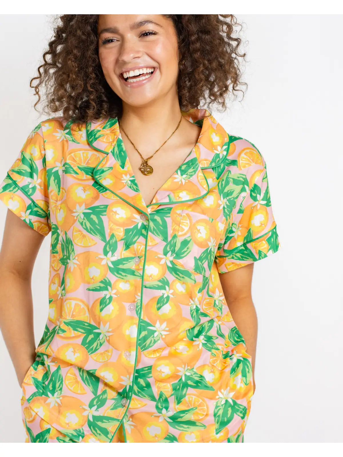 Orange Grove-Pants Set