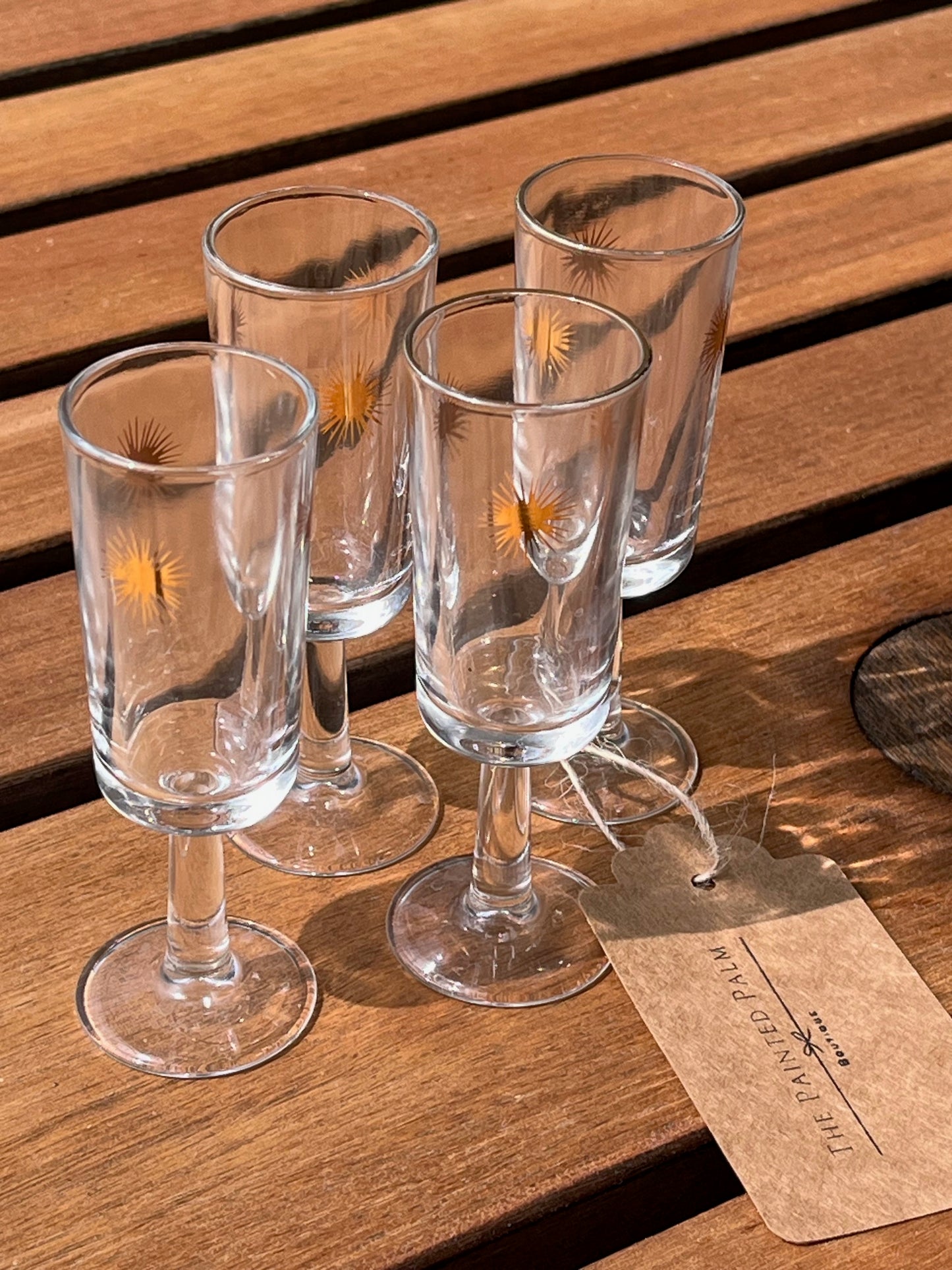 Atomic Starburst Cordial Glass-1oz