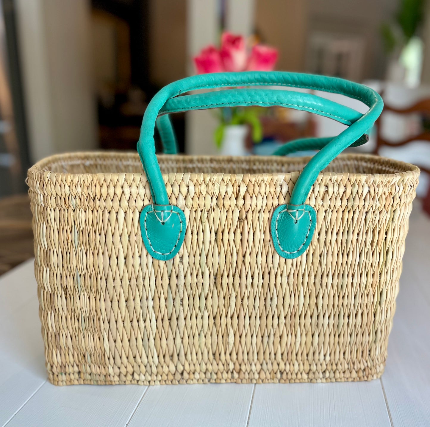 Medium Leather Handle Tote