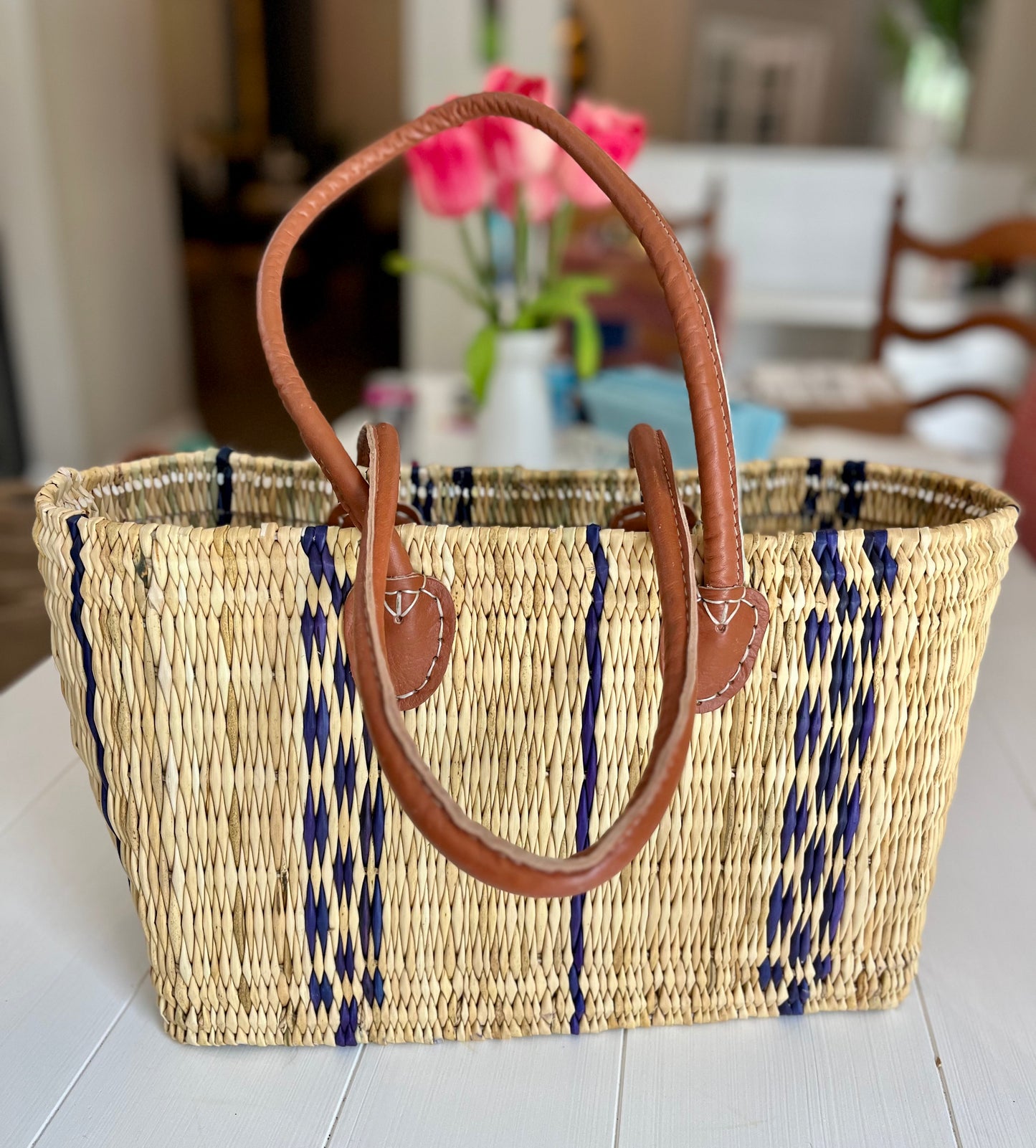 Medium Leather Handle Tote