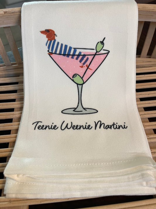 Bar Towel - Teenie Weenie Martini
