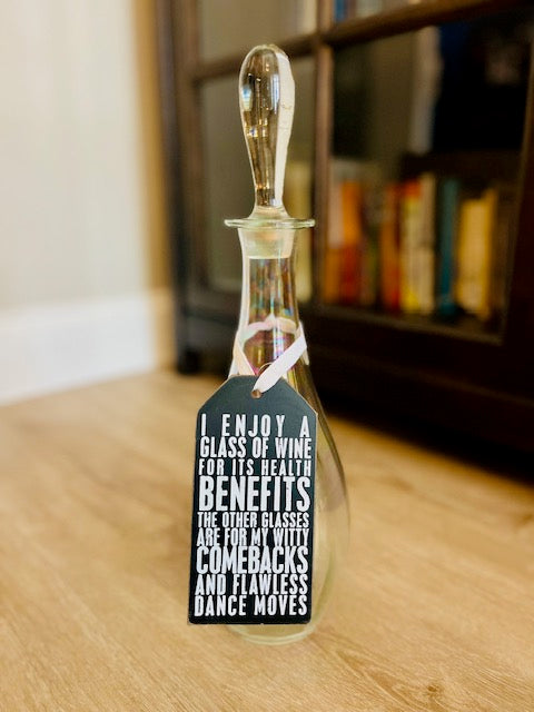 Wooden Wine Bottle Tags / Gift Tags