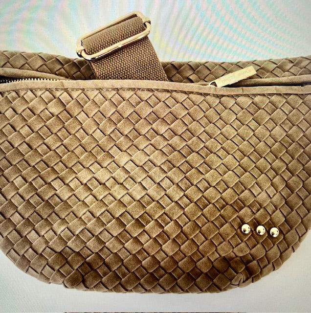 Suede Westlyn Woven Bum Bag