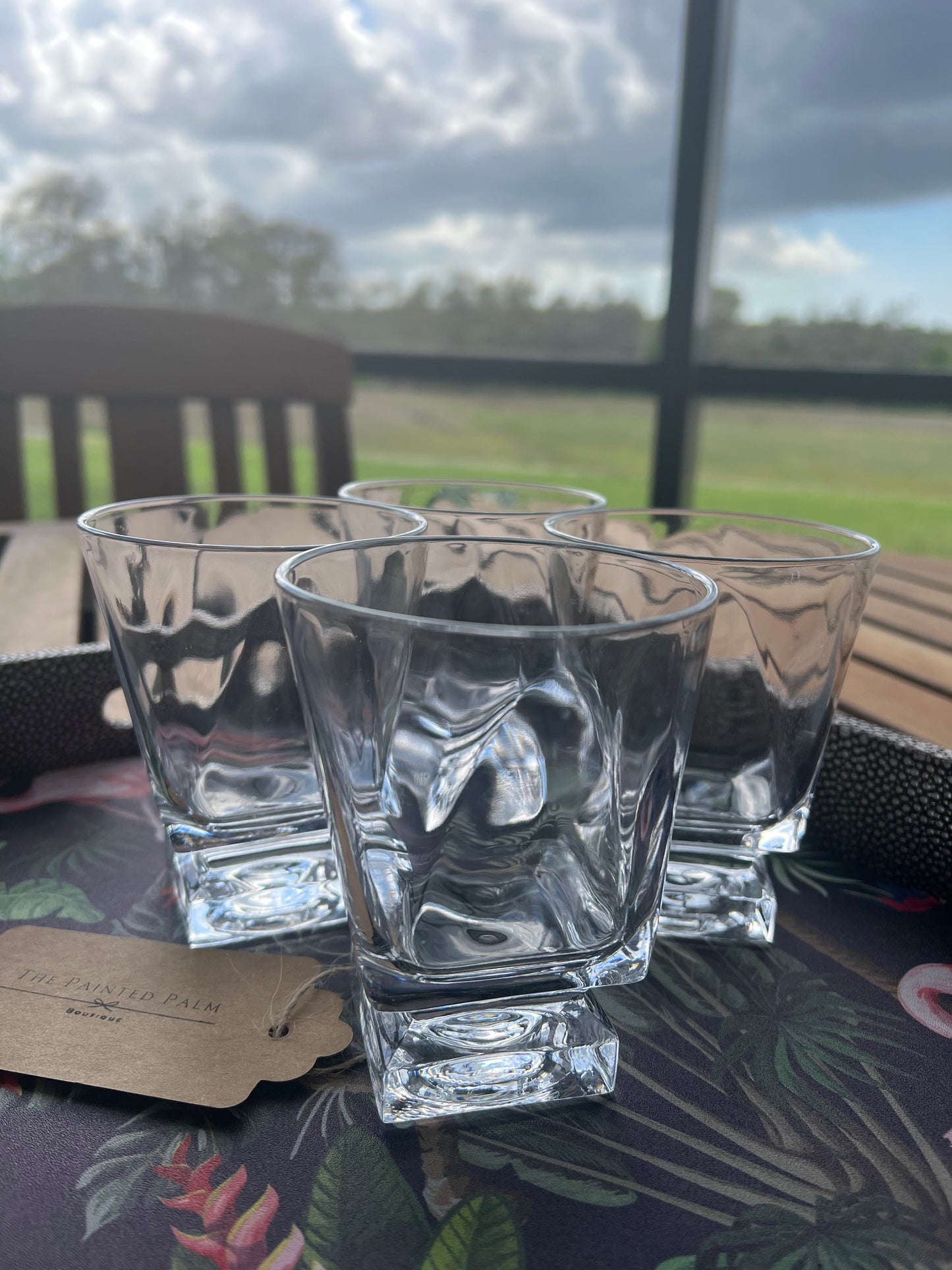 Fostoria Clear Square Based Tumbler