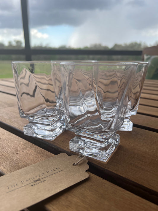 Fostoria Clear Square Based Tumbler