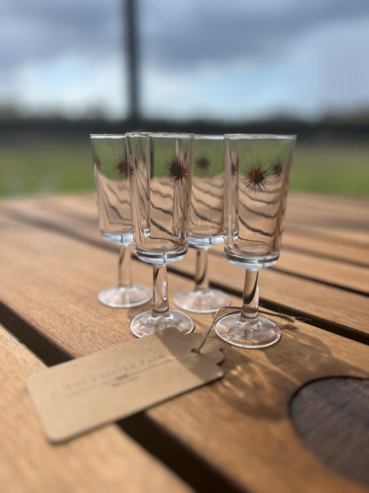 Atomic Starburst Cordial Glass-1oz