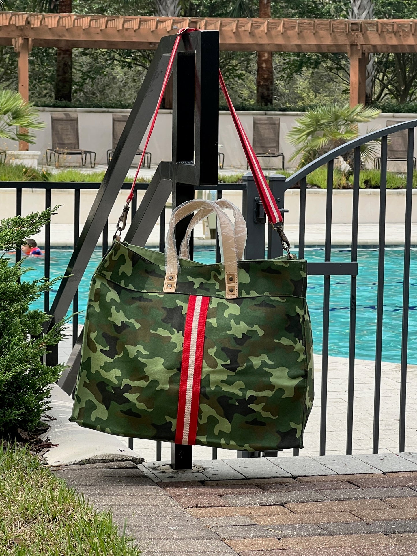 Canvas Box Tote with Strap