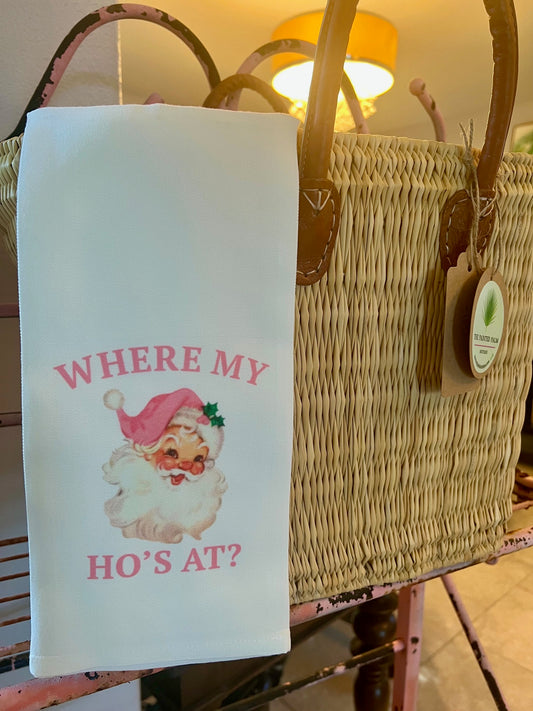 Bar Towels-Where My Ho's At?