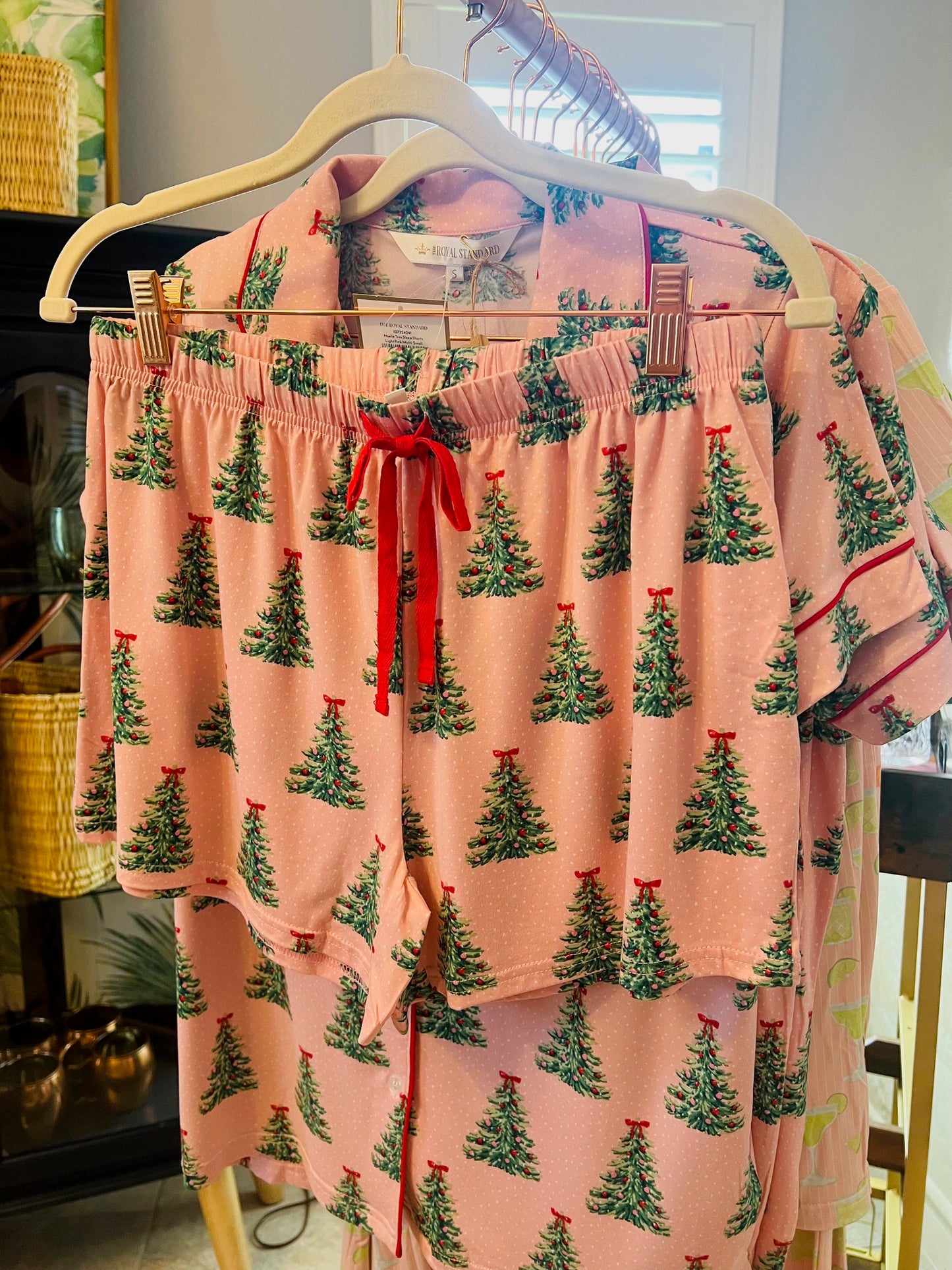 Noelle Christmas Tree PJ Set with Shorts