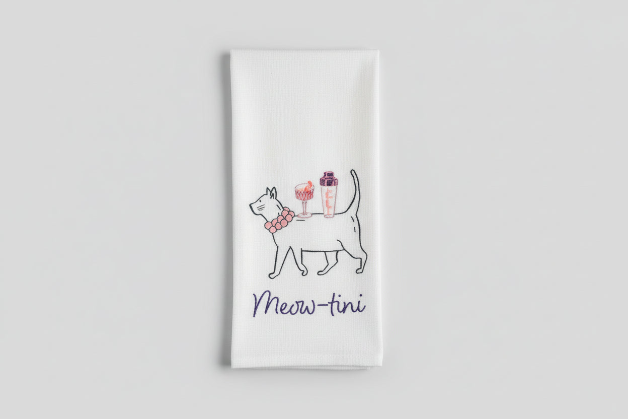 Meowtini Bar towel