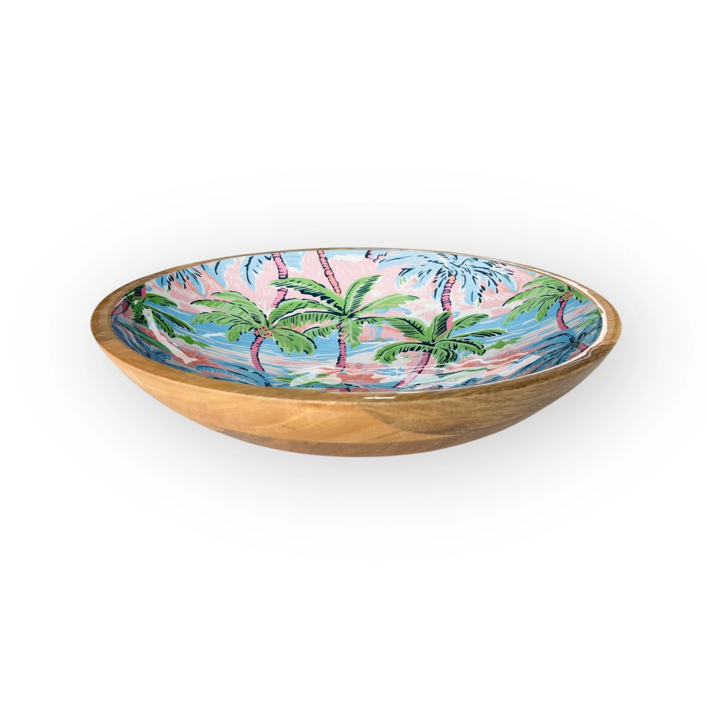 Mango Wood 10" Shallow Bowl