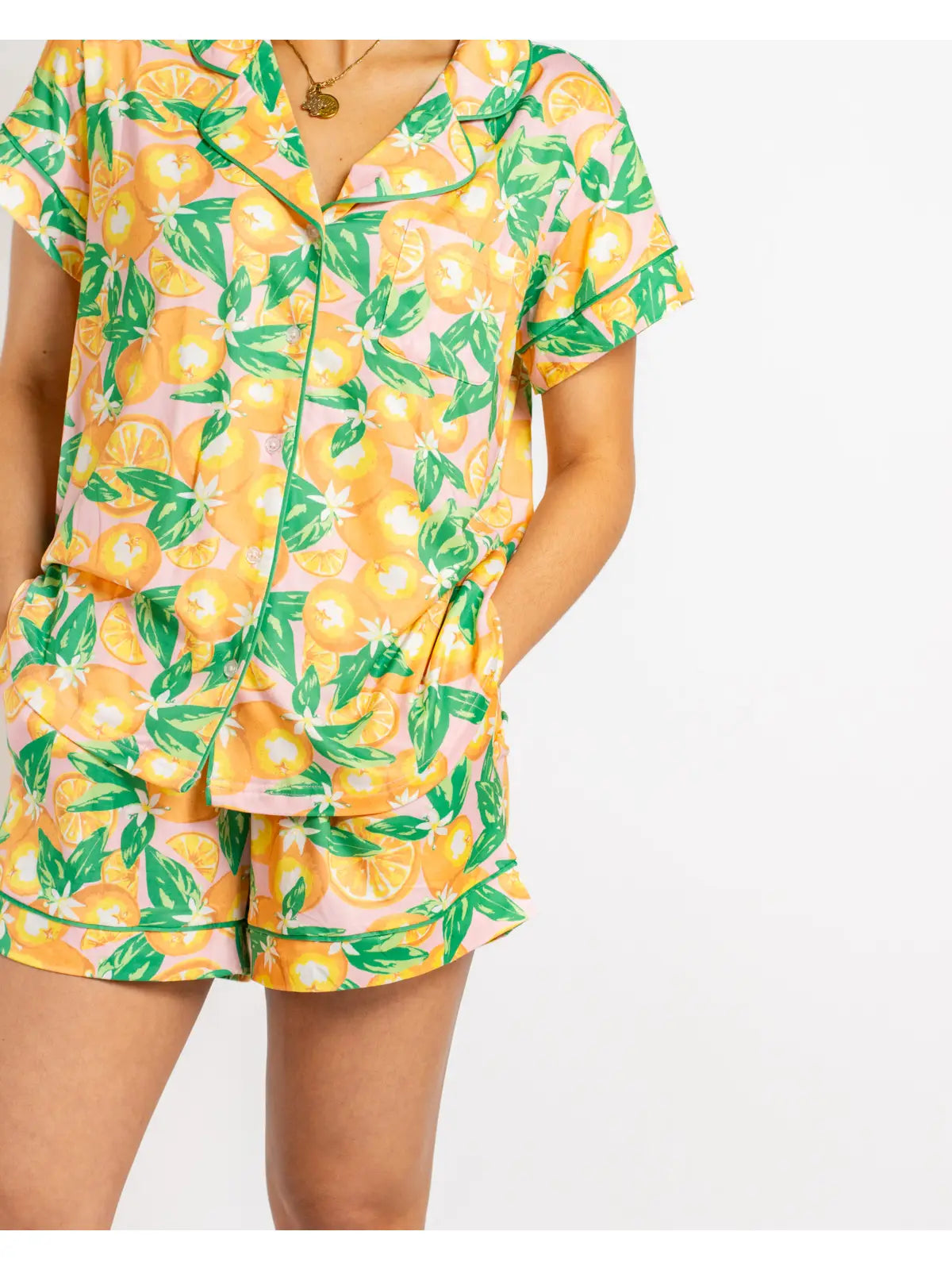Orange Grove -Shorts Set