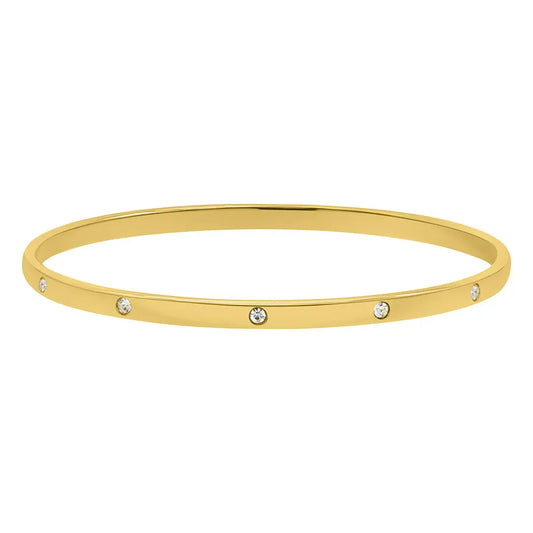 14k Gold Plated Bangle Stacker