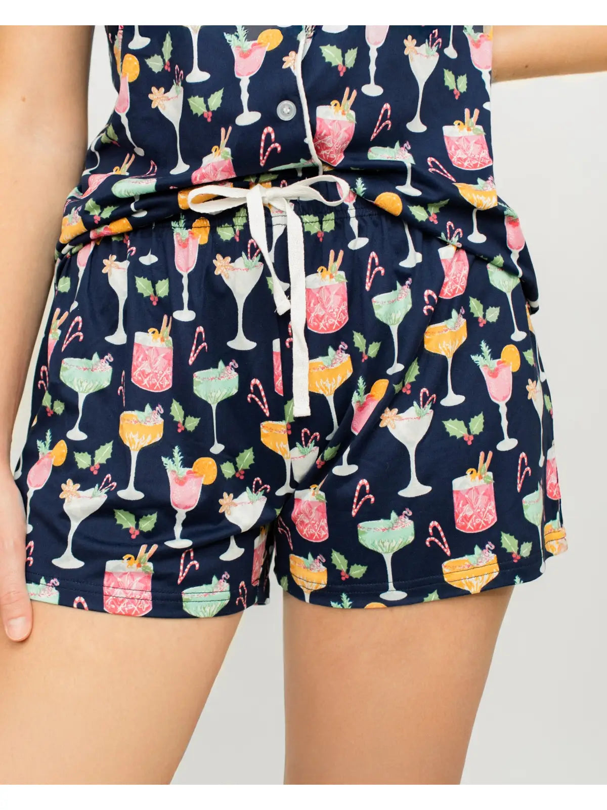Fizz the Season Pajama-shorts set