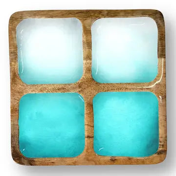 Mango Wood Quad Trays