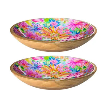 Mango Wood 10" Shallow Bowl