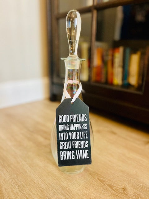 Wooden Wine Bottle Tags / Gift Tags