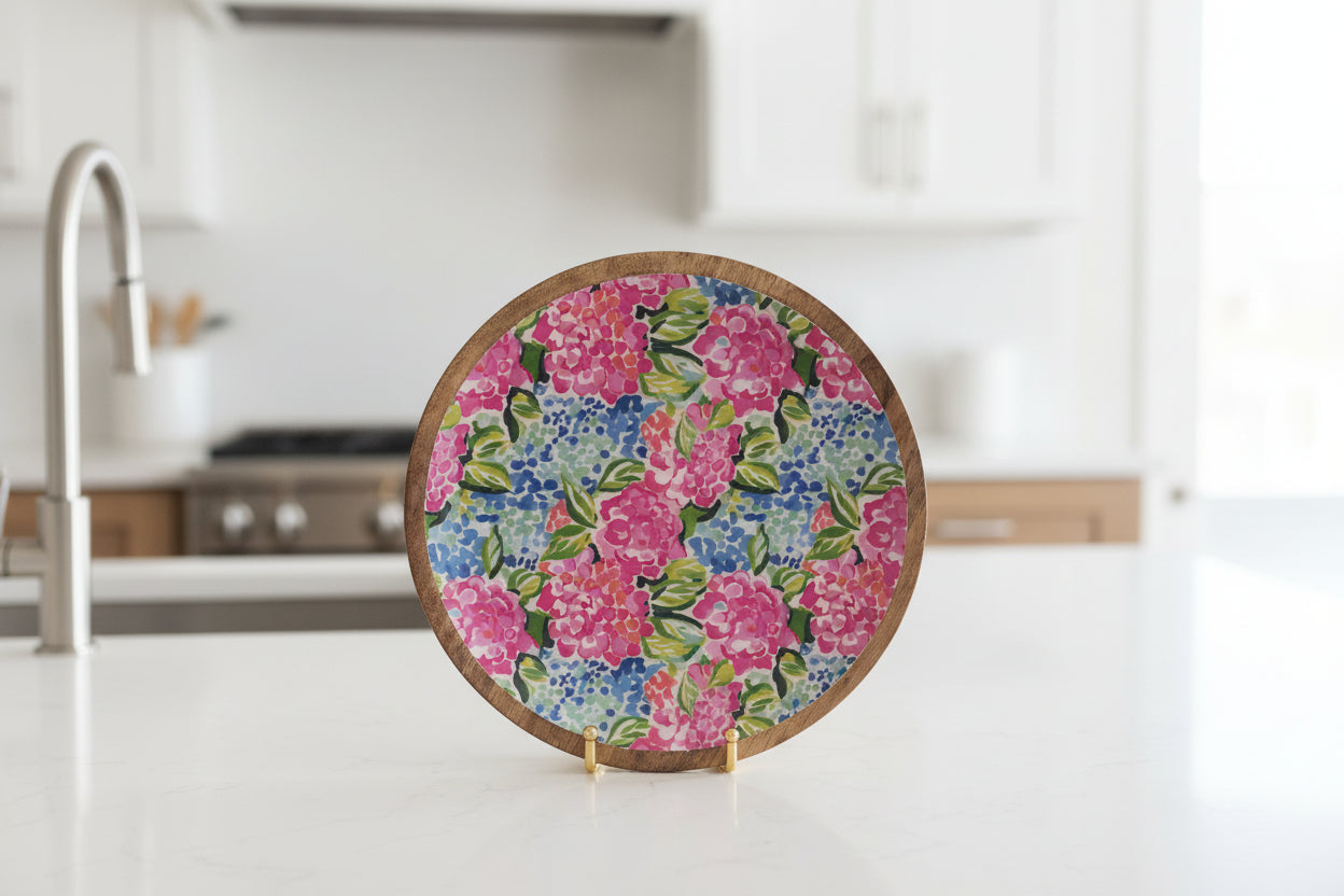 Hydrangea Round Trays