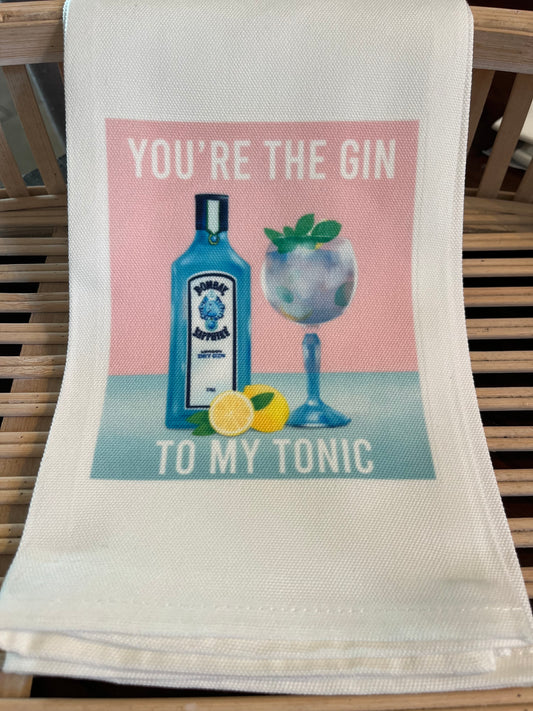 Bar Towel - Gin to My Tonic