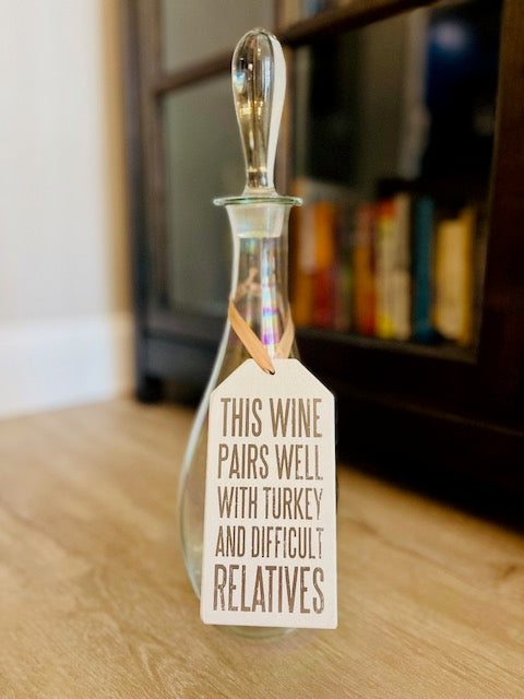 Wooden Wine Bottle Tags / Gift Tags