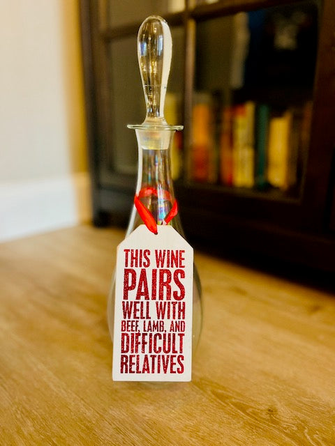 Wooden Wine Bottle Tags / Gift Tags