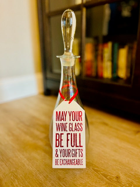 Wooden Wine Bottle Tags / Gift Tags