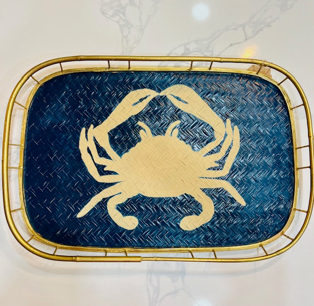 Large Coastal Bamboo serving trays