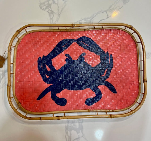 Large Coastal Bamboo serving trays