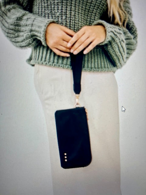 Cove Double Zip Nylon Wristlet Wallet