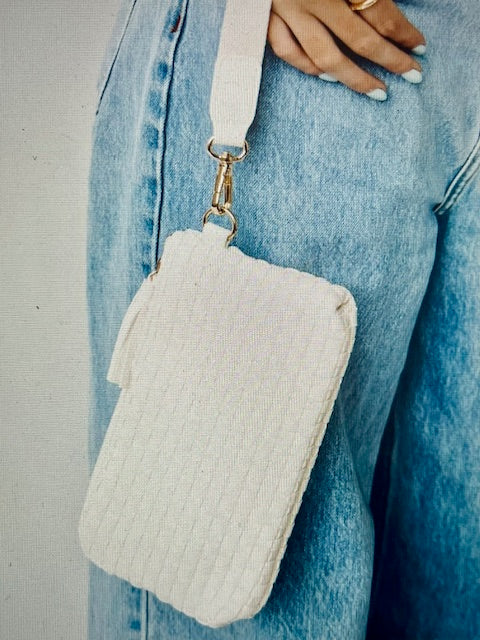 Emma Woven Clutch Wristlet