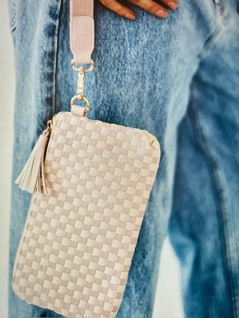 Emma Woven Clutch Wristlet