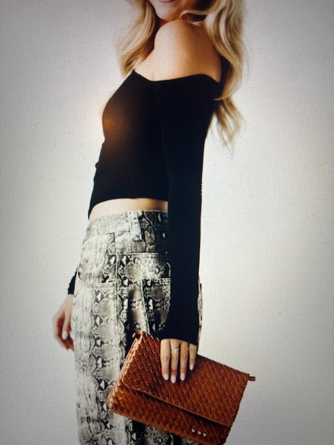 Wrenlee Woven Flap Crossbody