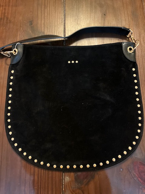 Rosalie Rivet Suede Hobo Bag
