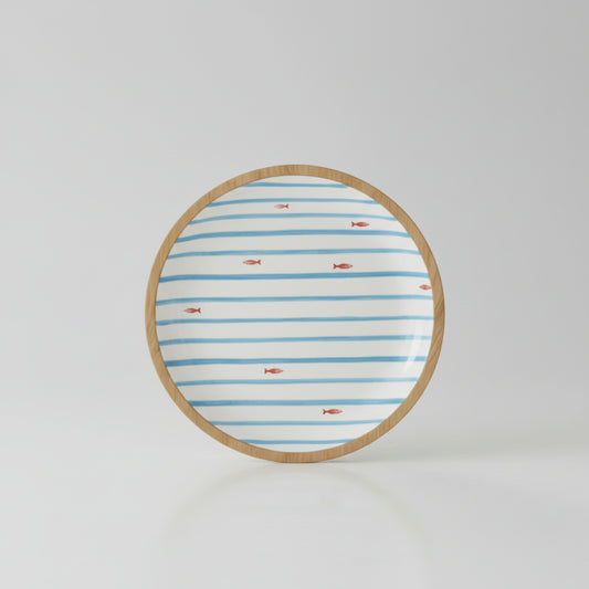Mango Wood 10" Shallow Bowl
