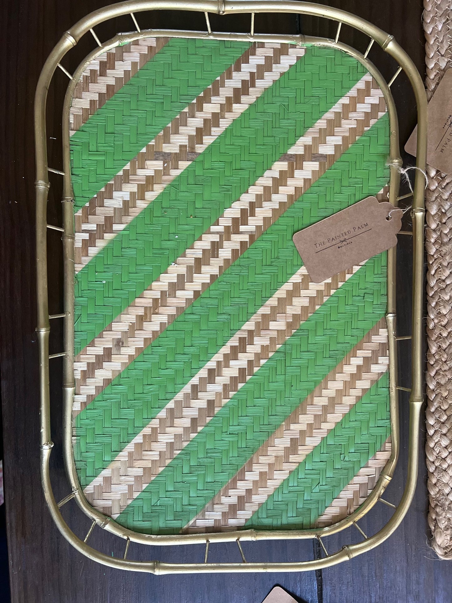 Large Coastal Bamboo serving trays