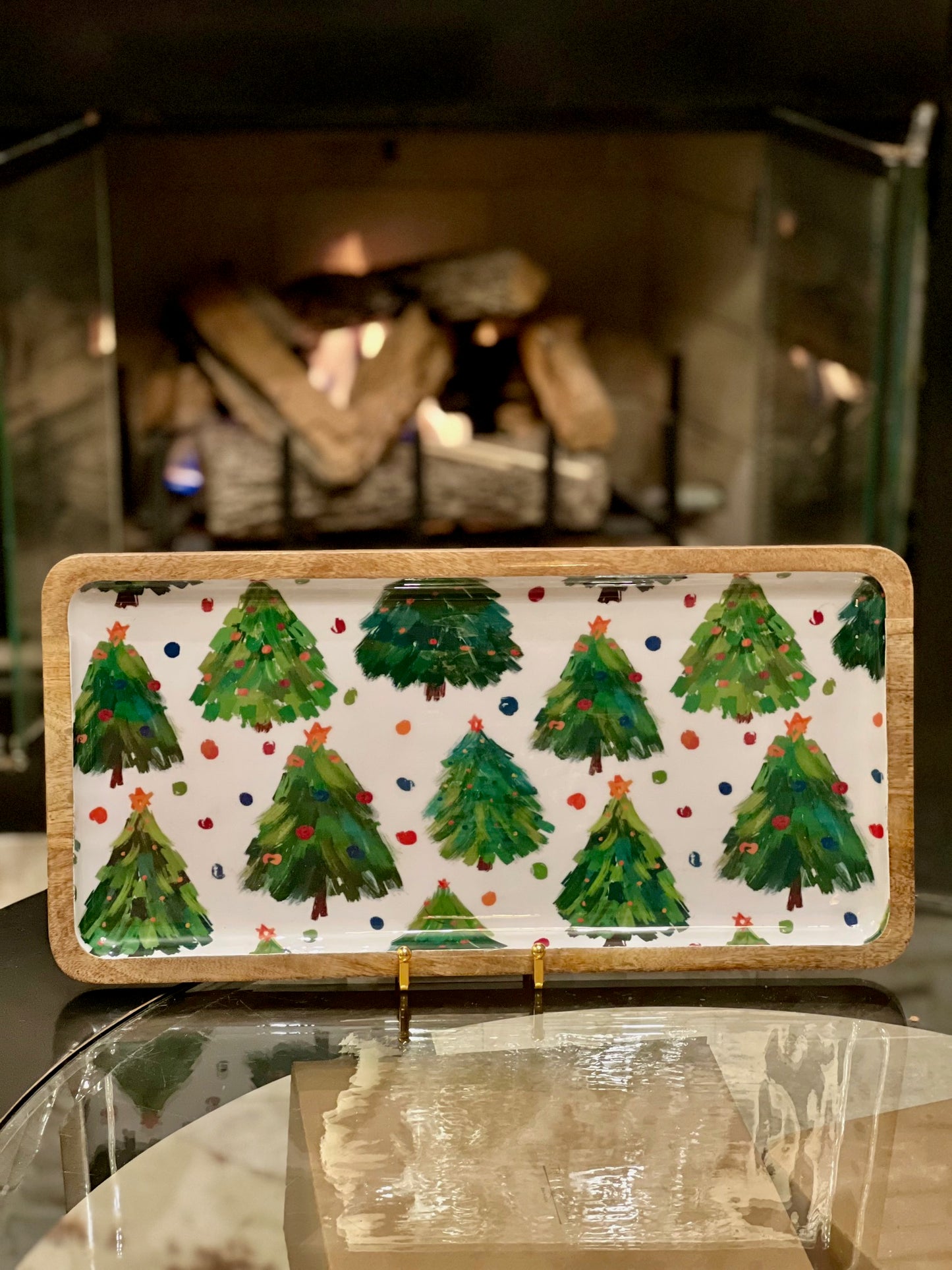 17" Long Christmas Tree Tray