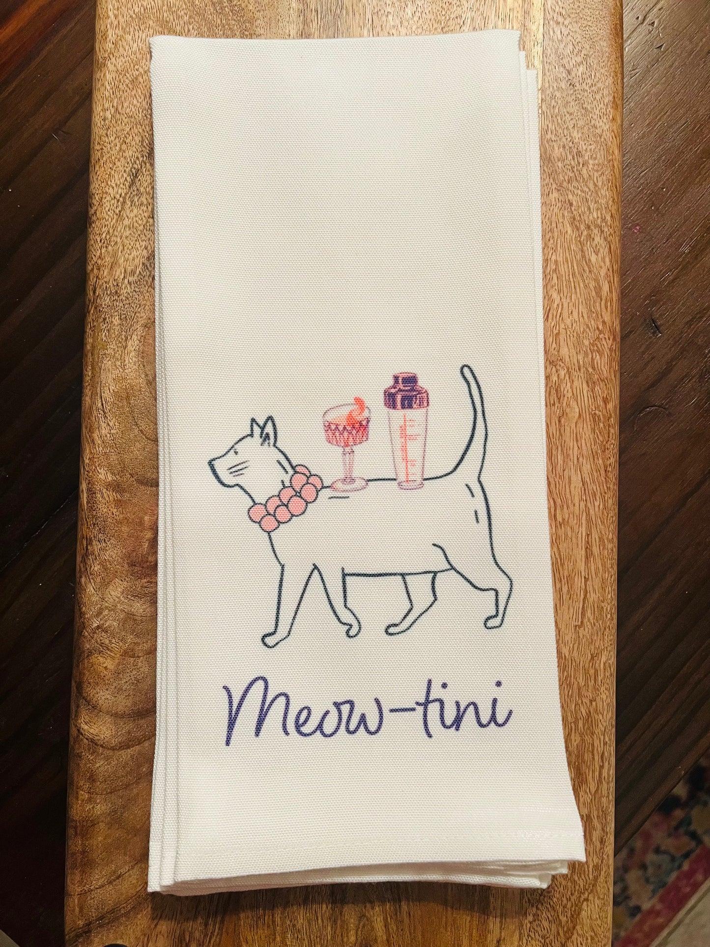 Meowtini Bar towel
