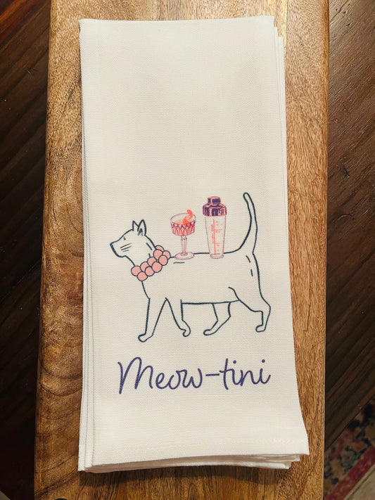 Meowtini Bar towel