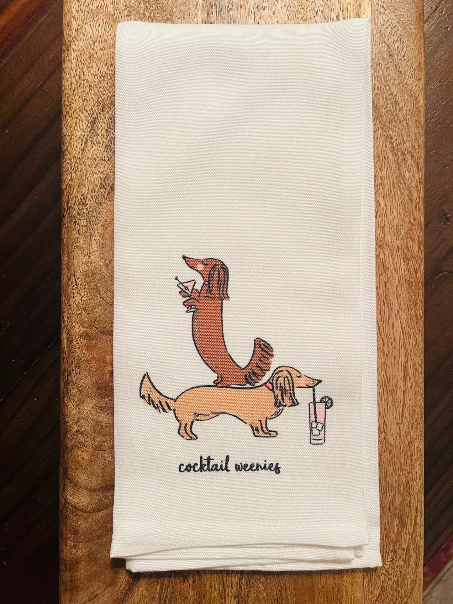 Cocktail Weenies Bar Towel