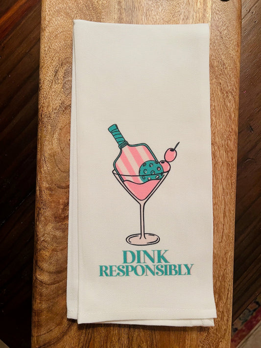Dink Responsibly Bar Towel