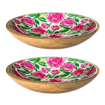 Mango Wood 10" Shallow Bowl