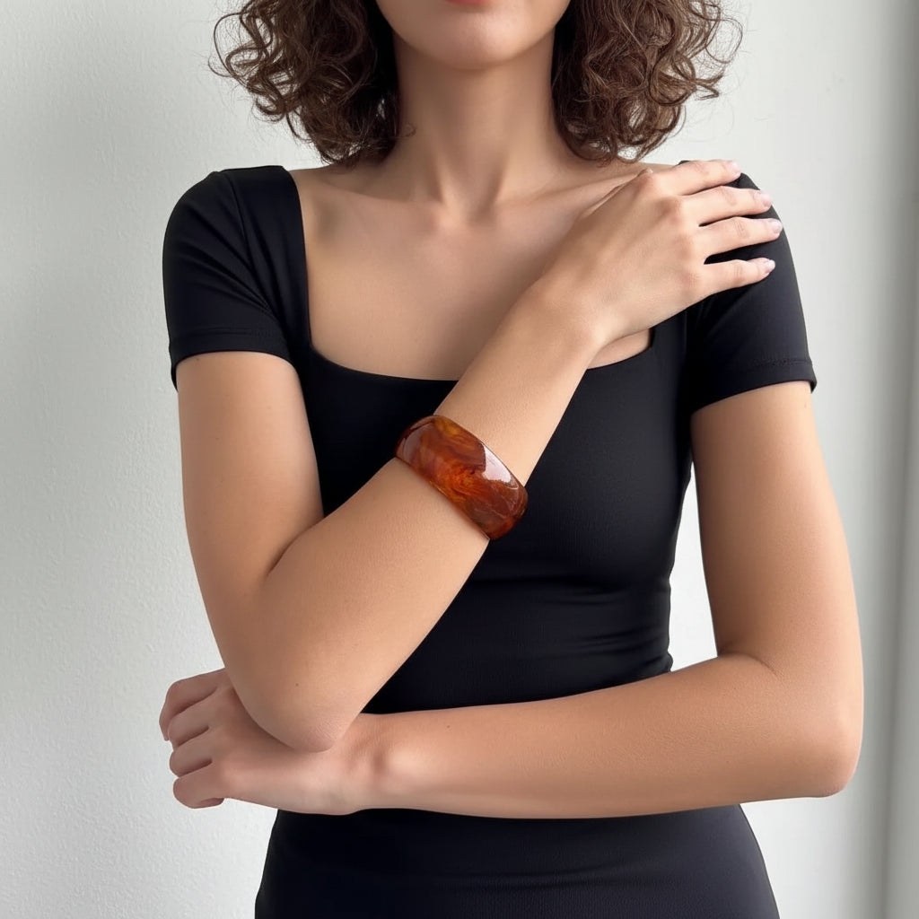Chunky Brown Cuff