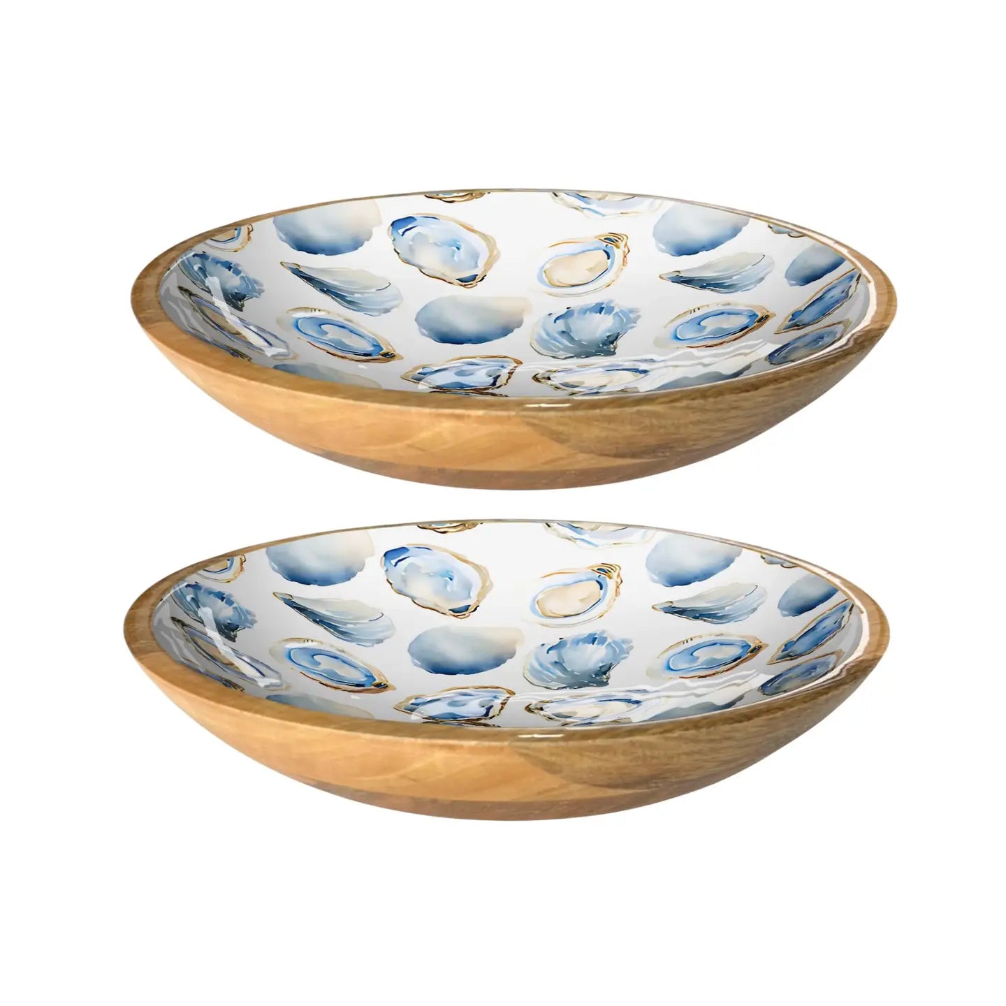 Mango Wood 10" Shallow Bowl